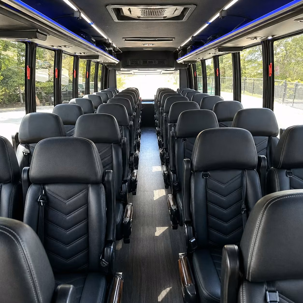 28 passenger minibus inside