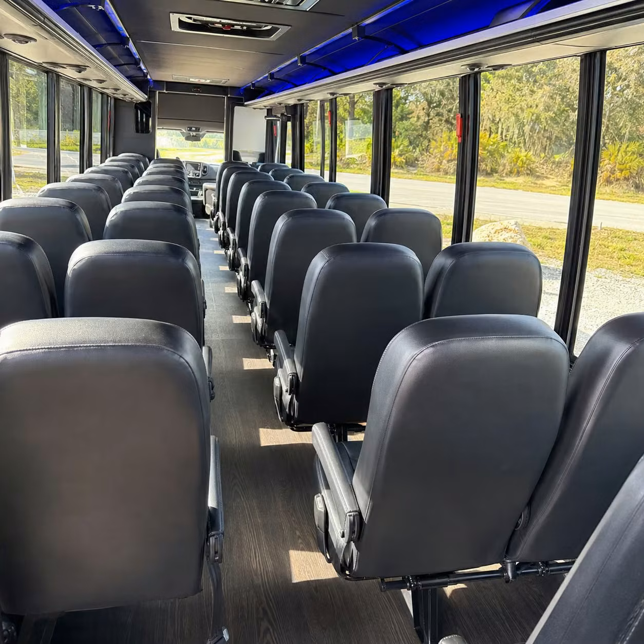30 passenger minibus interior