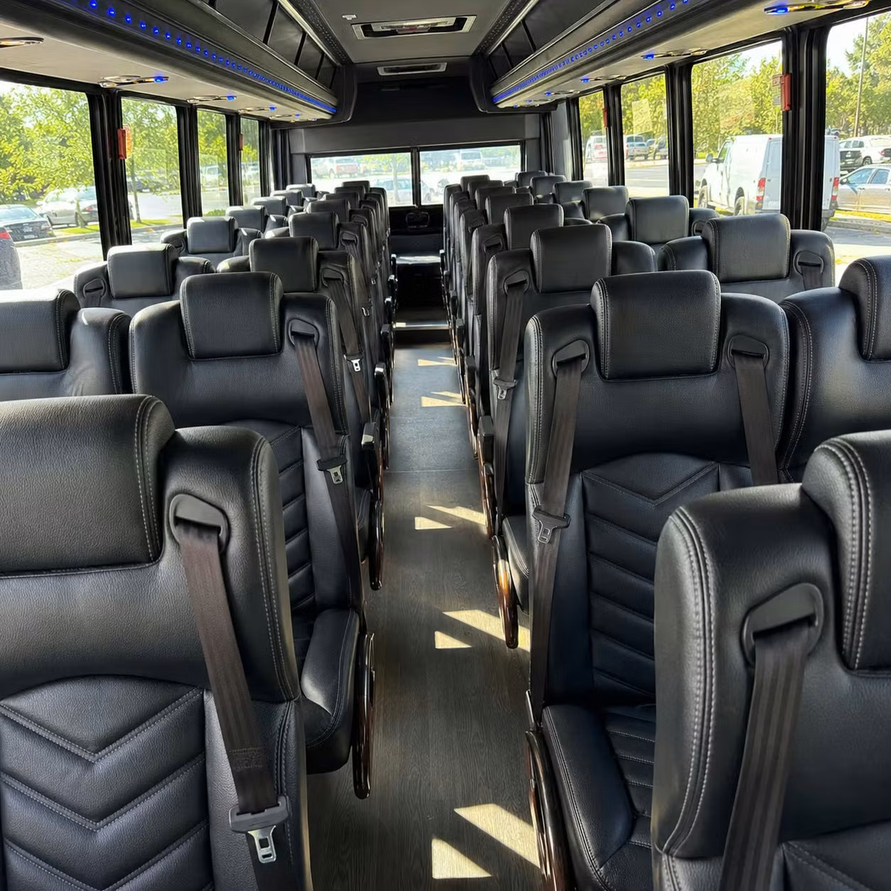 35 passenger minibus inside