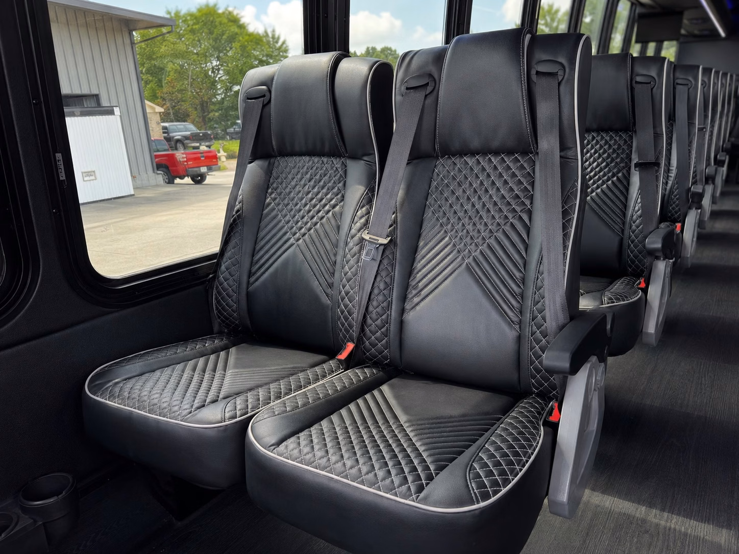 irving charter bus interior